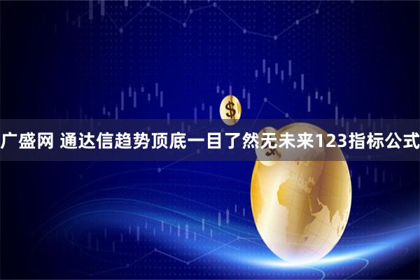 广盛网 通达信趋势顶底一目了然无未来123指标公式
